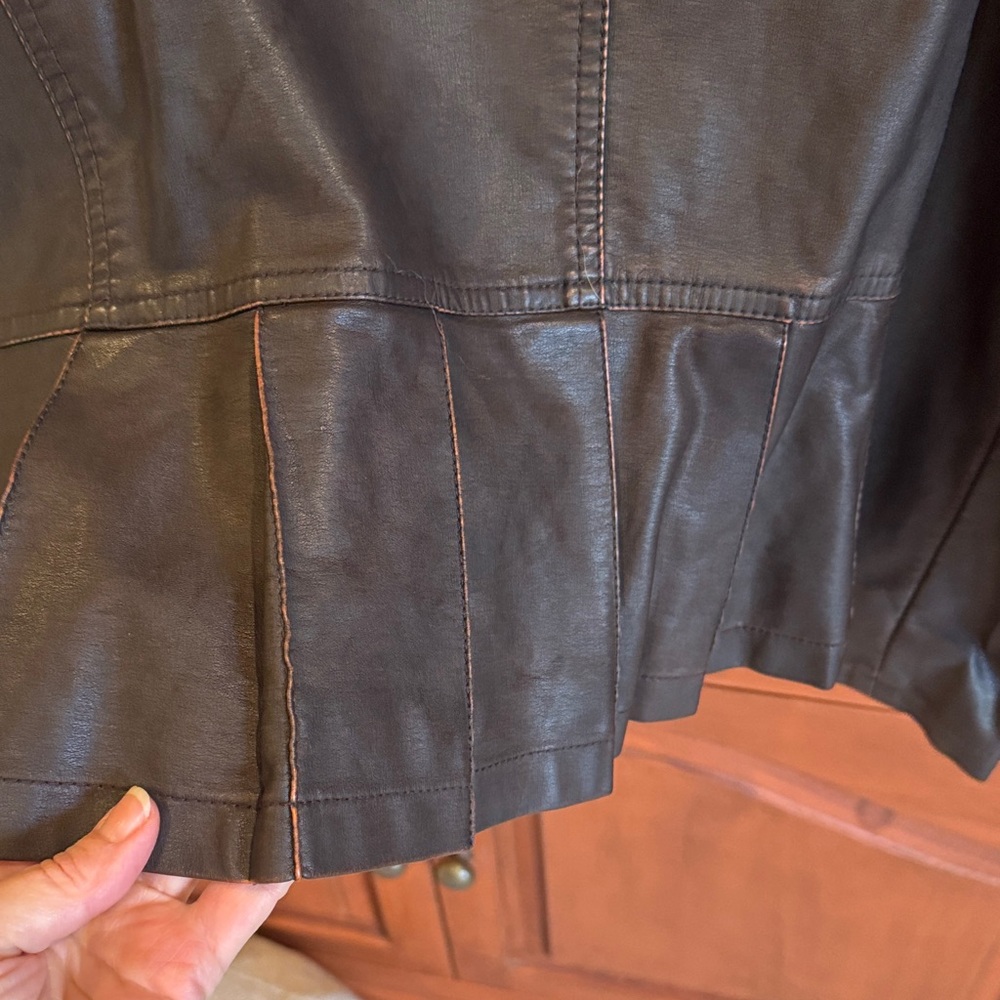 Spanner Dark Brown Leather Jacket - image 8